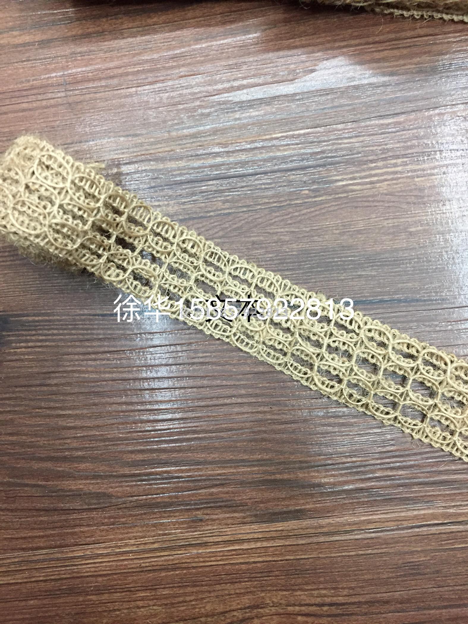 黄麻料优质麻花边 彩色麻绳 鲜花装饰 手工diy细节图