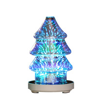 Creative 3D glass Scented machine Humidifier Christmas Tree Light Scented lamp Mini USB