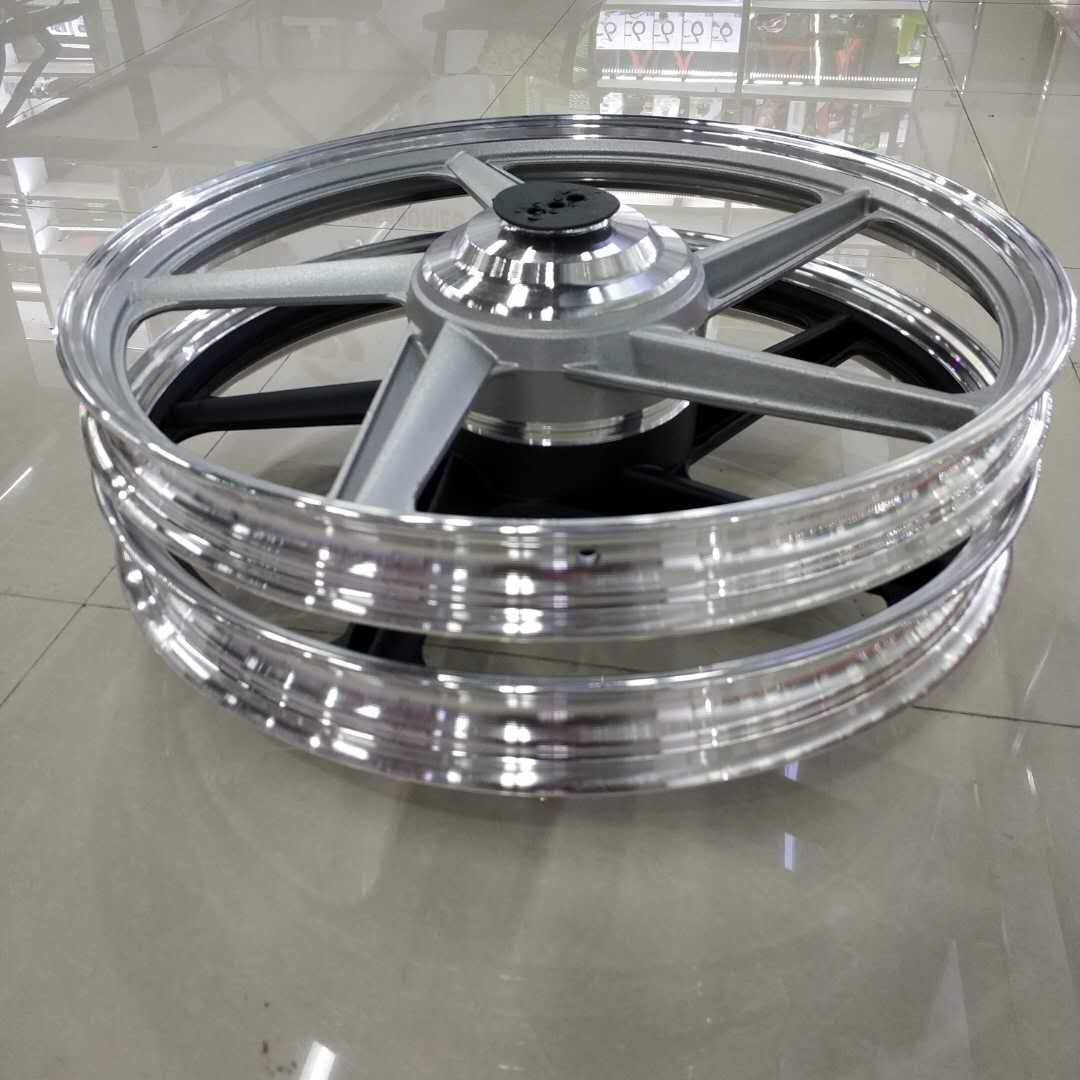 摩托车轮胎钢圈 WY五羊车轮钢圈 摩托车轮毂 铝合金细节图