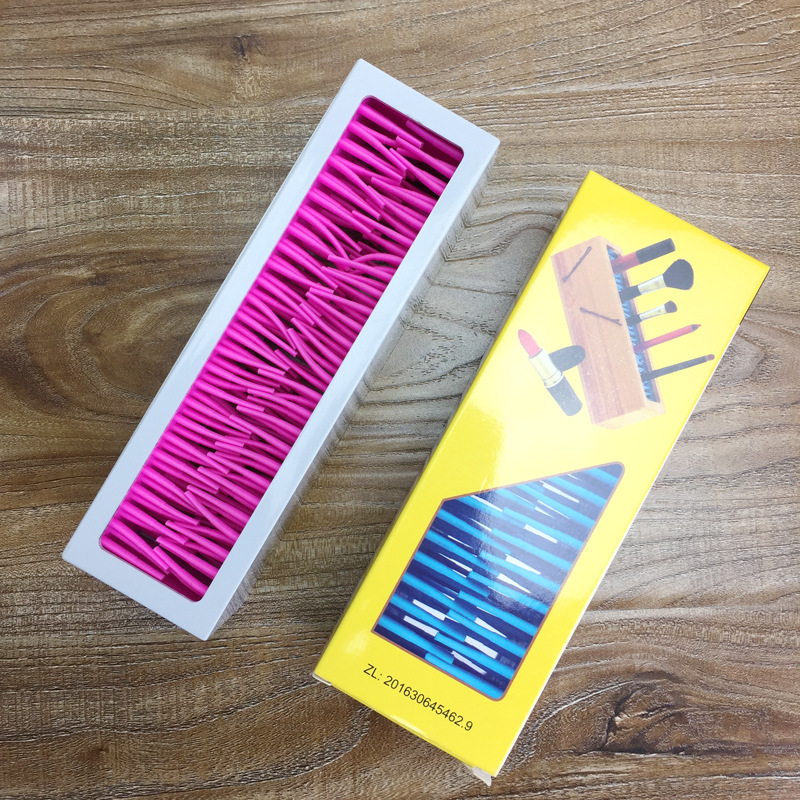 ELEKA Random Insertion Silicone lipstick makeup storage rack, silicone makeup brush storage box, cosmetics storage box Application Scenario