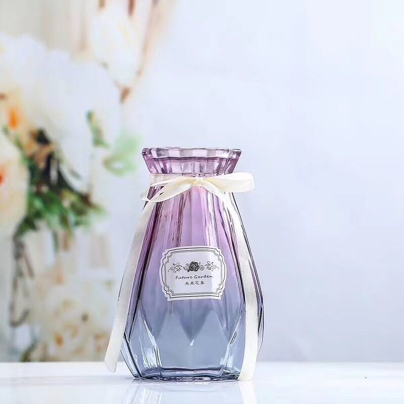 现代简约创意玻璃花瓶水培植物玻璃花瓶插花装饰花瓶工艺花瓶产品图