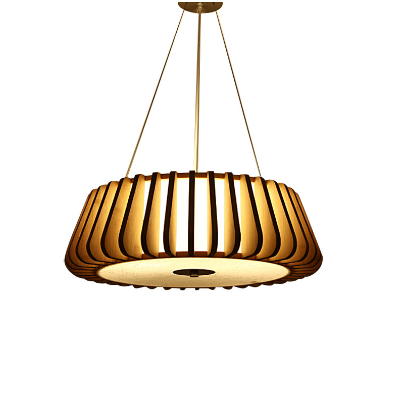 Creative bamboo dining lamp living room headlamp atmospheric Nordic lamps and lanterns Japanese bedroom lamp Specification drawing