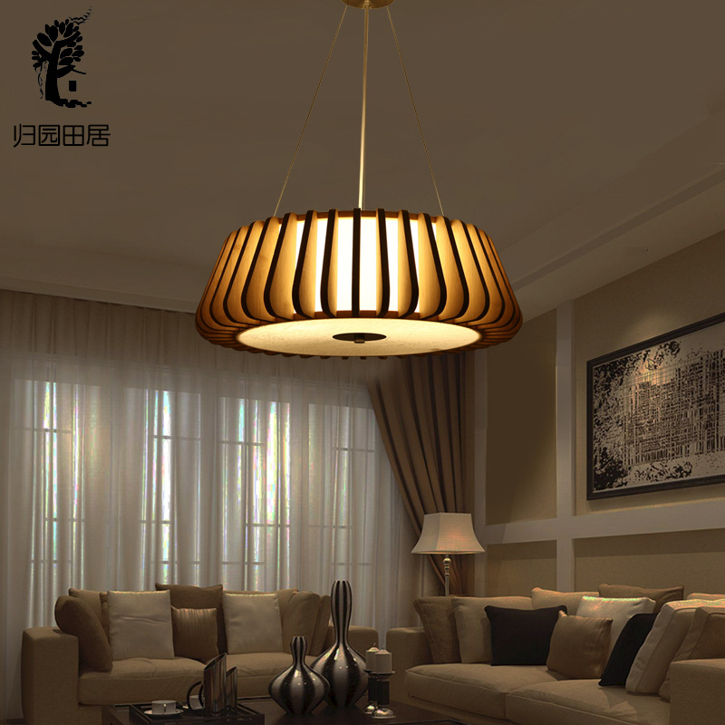 Creative bamboo dining lamp living room headlamp atmospheric Nordic lamps and lanterns Japanese bedroom lamp Application Scenario