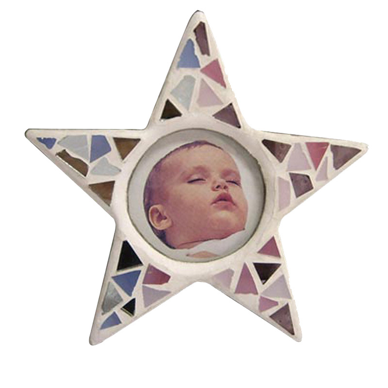 星星形状玻璃马赛克相框 马赛克相框