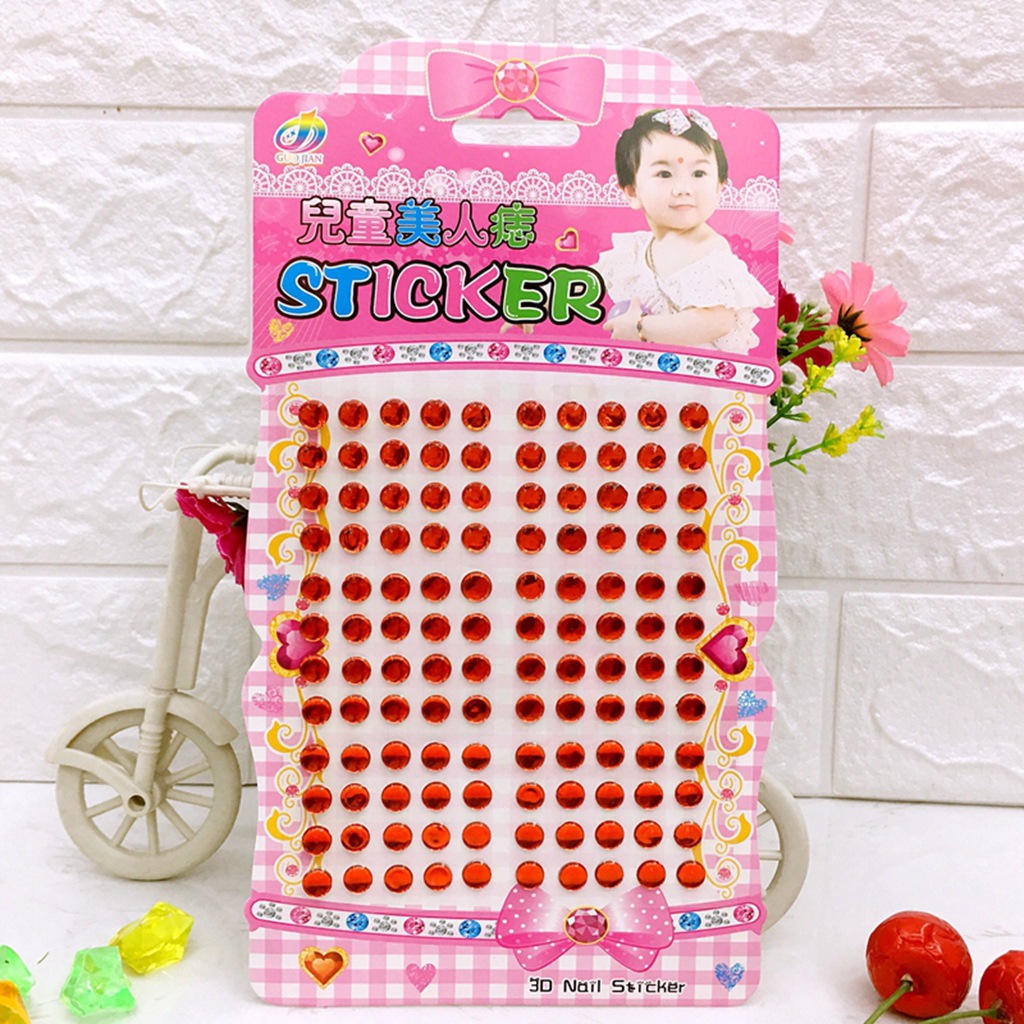 水晶贴 儿童耳贴额头贴 幼儿园奖励贴小朋友脸贴美人痣贴 批发