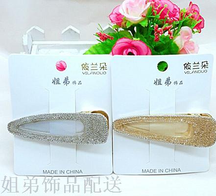 10-yuan multi-yuan store Korean style fashionable crystal gauze best-selling metal hairpin press headwear