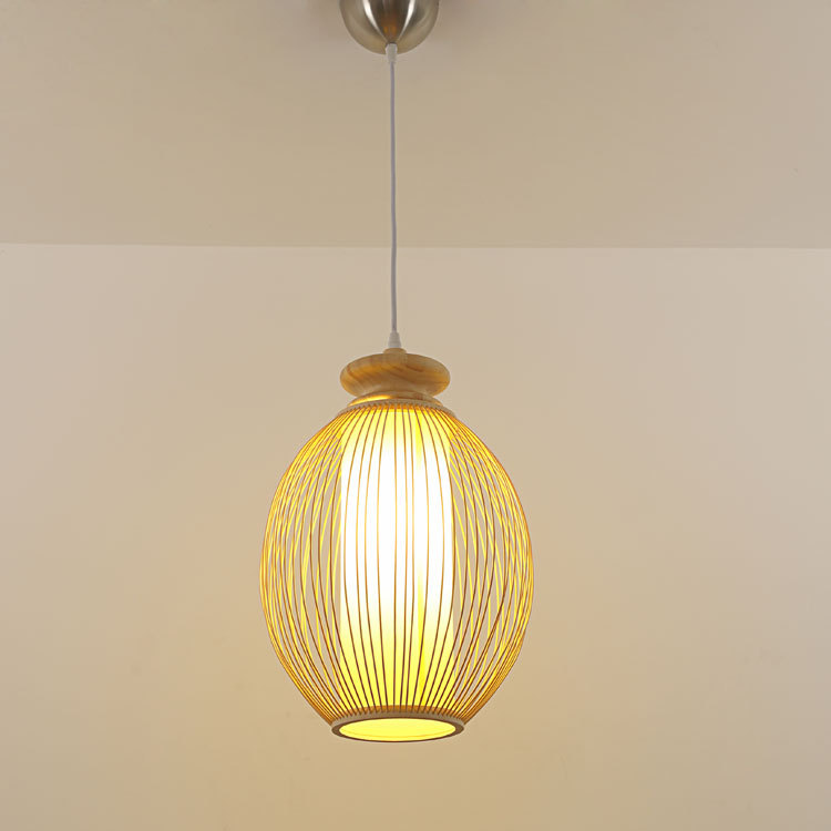 Hand-woven bamboo chandelier Bamboo lamps and lanterns Dining room lamp Chinese style chandelier