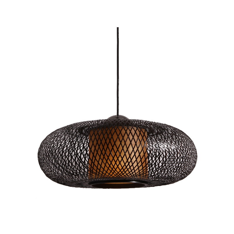 Hand-woven chandelier Chinese theme restaurant booth chandelier box chandelier