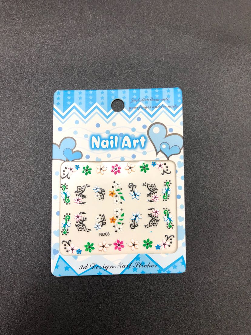3D美甲贴指甲贴纸美甲用品