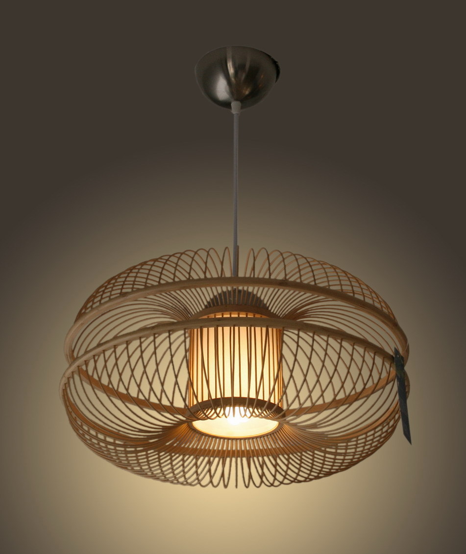 Fan bamboo lamp/bamboo lamp/bamboo chandelier/bamboo woven lamp