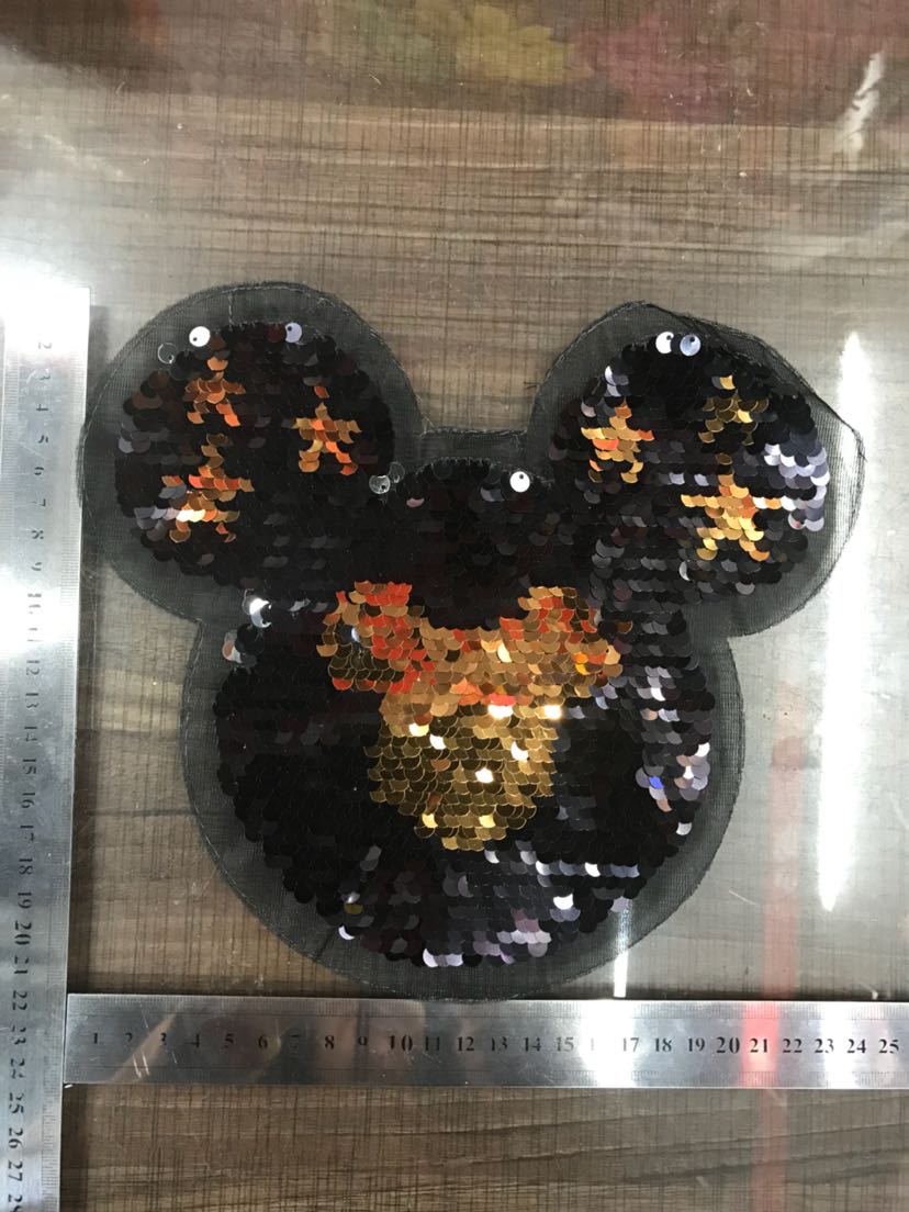 Sequined embroidered patchwork Application Scenario