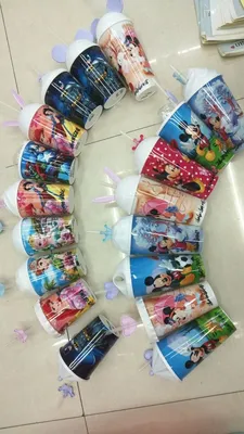 Cartoon cup juice cup drink cup plastic cup thumbnail