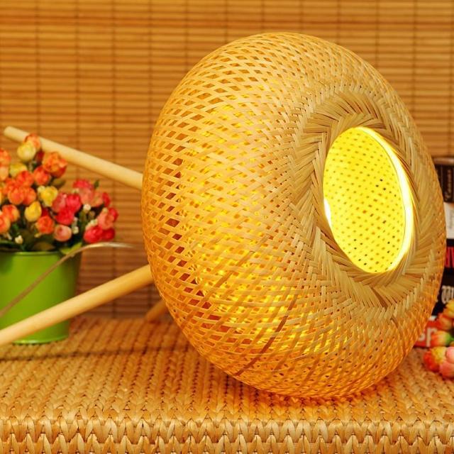 Original design bamboo lamp living room dining room lamp modern creative desk lamp