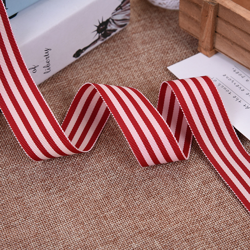 South Korea Matte Polyester Hat Band Yarn-Dyed Ribbon Intercolor Ribbon 2.5Cm Polyester Ribbon Spot Manufacturers Wholesale Specification drawing