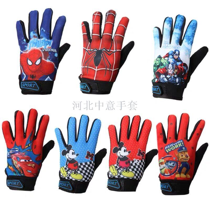 Gloves Manufacturers New Children's Sports Gloves Outdoor Cycling Breathable Non-Slip Bicycle Men And Women Children Full Finger Gloves