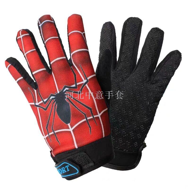 Gloves Manufacturers New Children's Sports Gloves Outdoor Cycling Breathable Non-Slip Bicycle Men And Women Children Full Finger Gloves details Picture