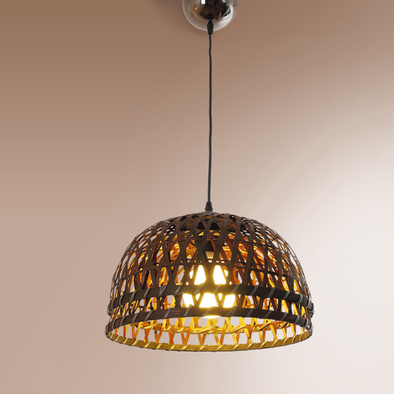 Simple modern handcrafted bamboo chandelier farmhouse chandelier Japanese chandelier
