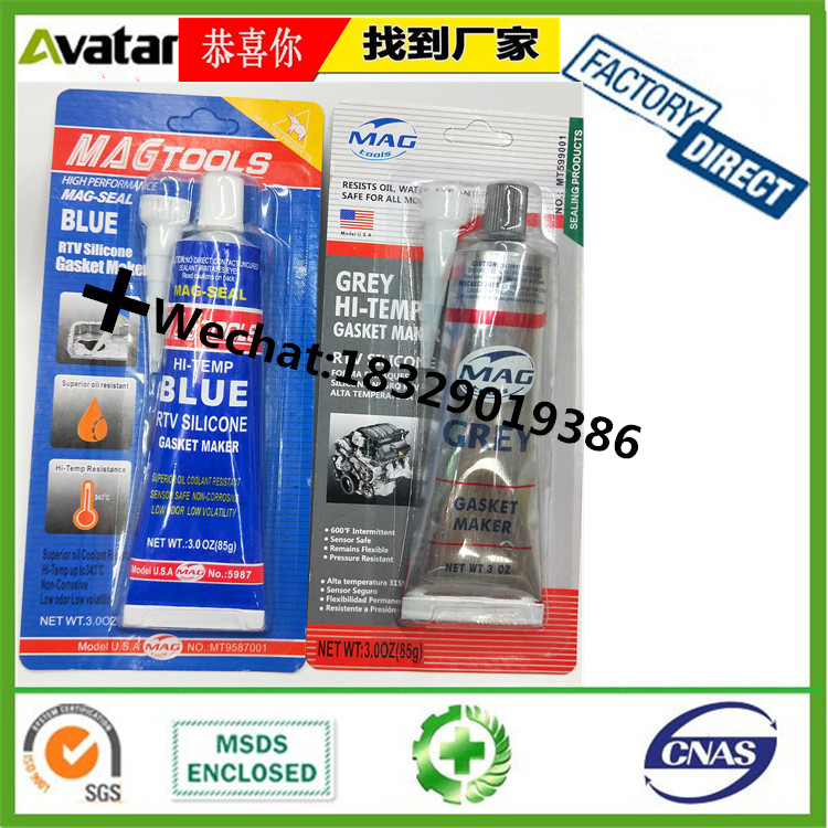 Source Direct manufacturer MAGTOOlS liquid silicone automotive sealant Engine pad free heat resistant sealant