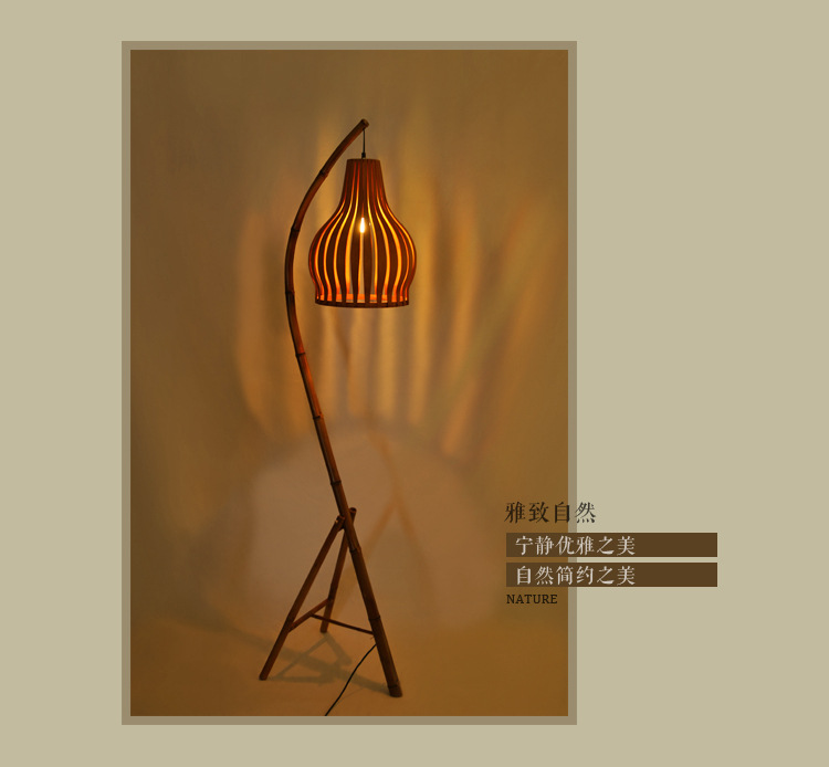 Modern home living room hotel guest room corridor corner decorative bamboo fish hanging lights