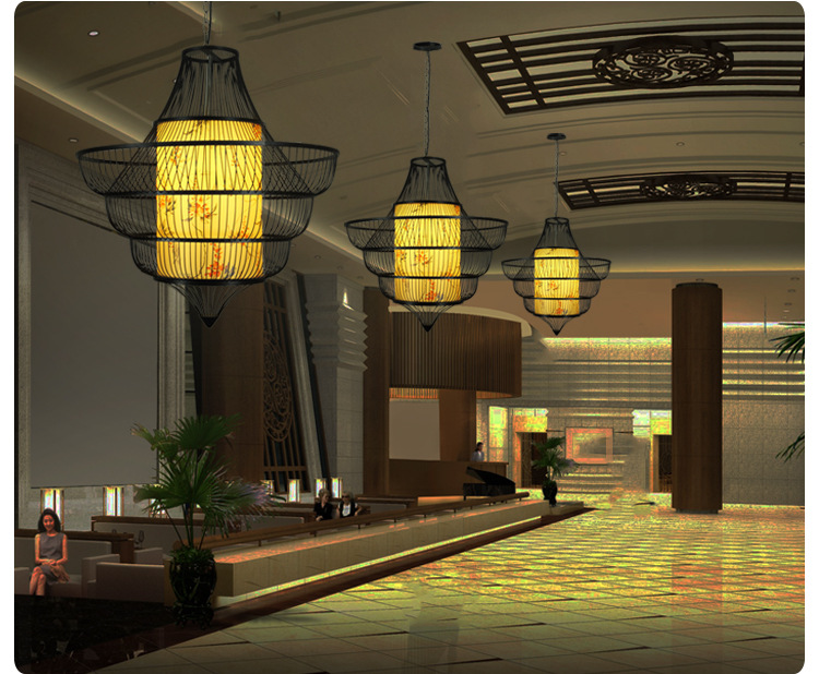 فرش الخيزران، فرش الخيزران، ومصابيح غرفة المعيشة، ومصابيح الكافيتريا Specification image