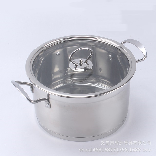 Three-piece cookware set gift, right-angle soup pot, free gift, milk pot, frying pot, boiler and stove, universal Application Scenario