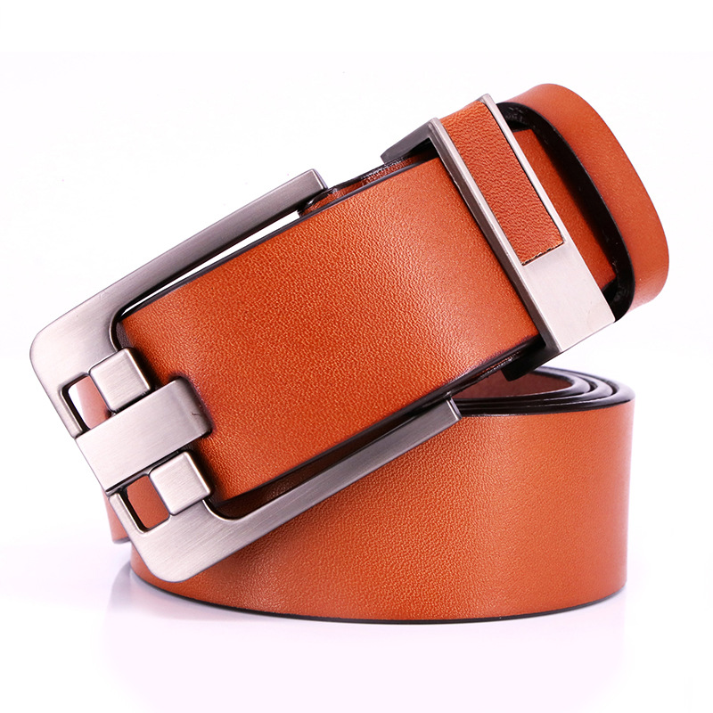 Leather Belt Men's Needle Buckle Retro Belt Two Layers Of Cowhide Imitation Antique Belt Trend All Belt Peter Van