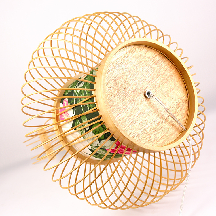 Bamboo floor lamp push-button bedroom headboard environmental protection bamboo lamp