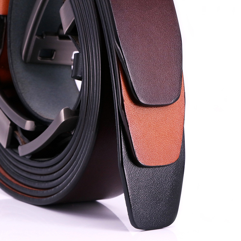 Leather Belt Men's Needle Buckle Retro Belt Two Layers Of Cowhide Imitation Antique Belt Trend All Belt Peter Van Application Scenario