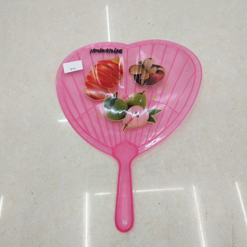 Heart-shaped plastic fan thumbnail