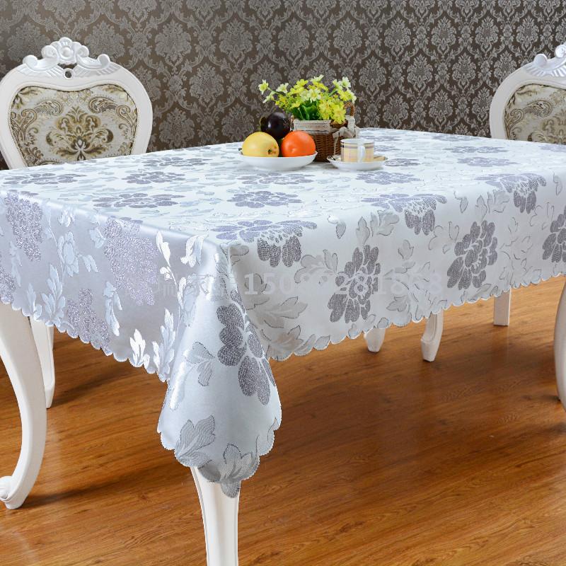 欧美风格高档金丝布艺台布提花桌布方桌布长方形桌布细节图