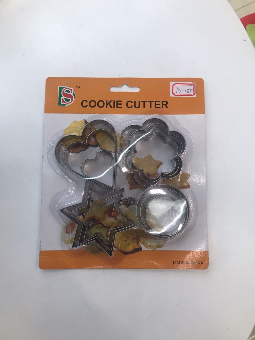 吸卡12pc 心形 花形 五角星 圆形 蛋糕模