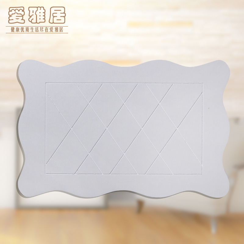 60*39硅藻土吸水脚垫天然硅藻泥地垫家用卫生间浴室速干吸水防滑细节图