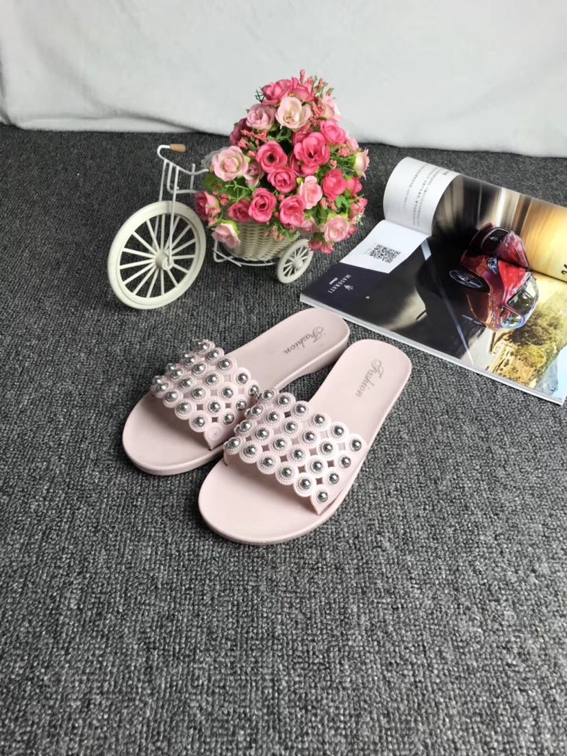 886-13 Crystal Bead Flip-flops 36-41 details Picture