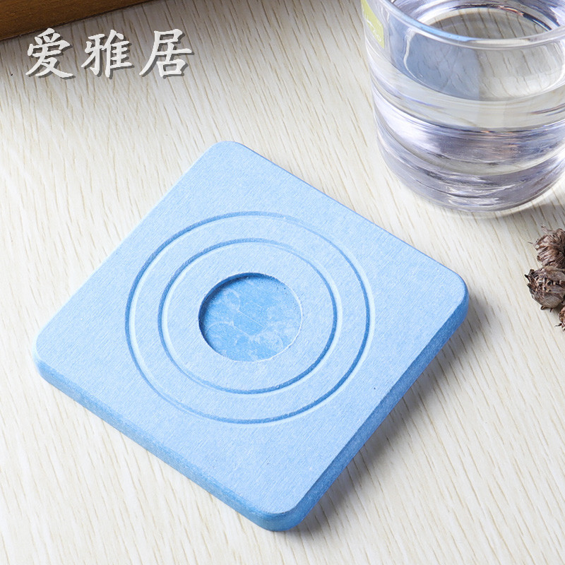 18*18硅藻土吸水茶壶垫天然硅藻泥茶壶垫锅垫花盆垫家用速干吸水产品图