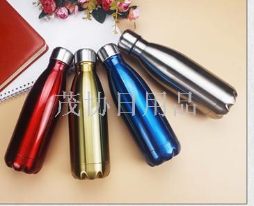 Fashion Vacuum Coke bottle, vacuum flask, vacuum flask, essential companion for outdoor exercise