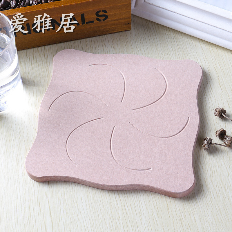 18*18硅藻土吸水茶壶垫天然硅藻泥茶壶垫锅垫花盆垫家用速干吸水