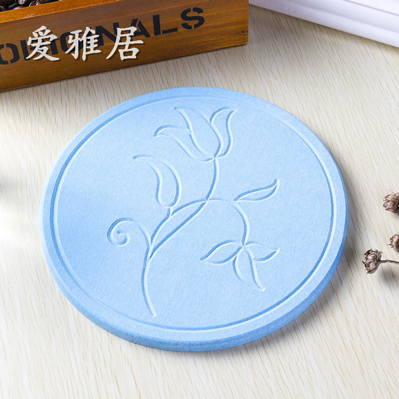 18*18硅藻土吸水茶壶垫天然硅藻泥茶壶垫锅垫花盆垫家用速干吸水细节图