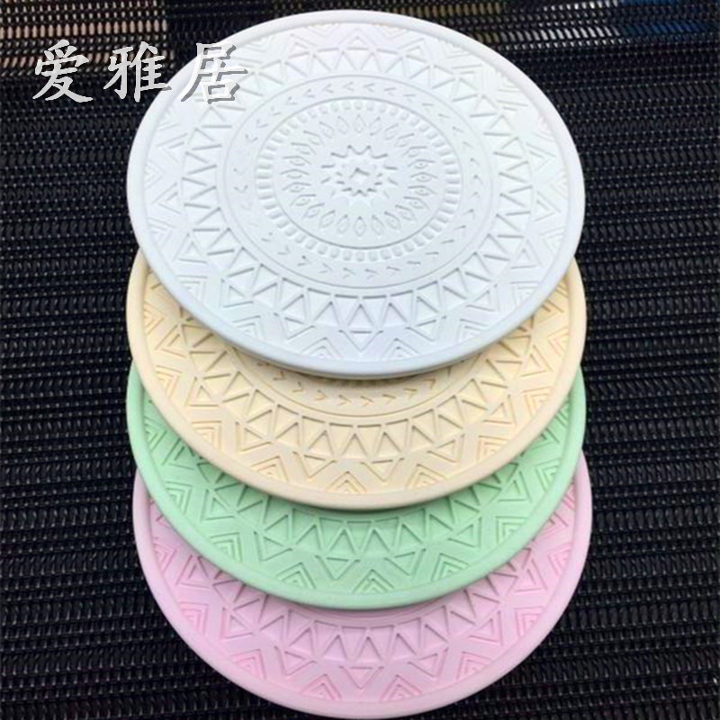 新款硅藻土吸水杯垫天然环保硅藻泥杯垫家用速干吸水防潮防霉除菌