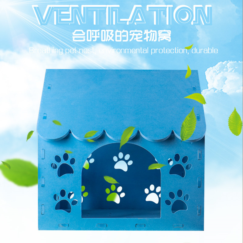 硅藻土吸水狗屋天然环保硅藻泥宠物屋通风吸水防潮防臭防霉除菌产品图