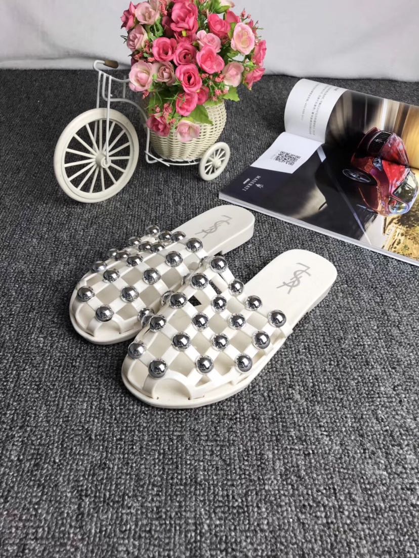 882-3 Baotou beaded Crystal Flip-flops details Picture