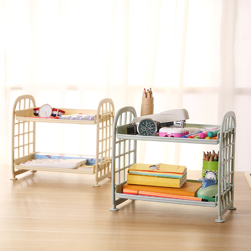 桌面双层镂空置物架简约浴室厨房收纳整理架