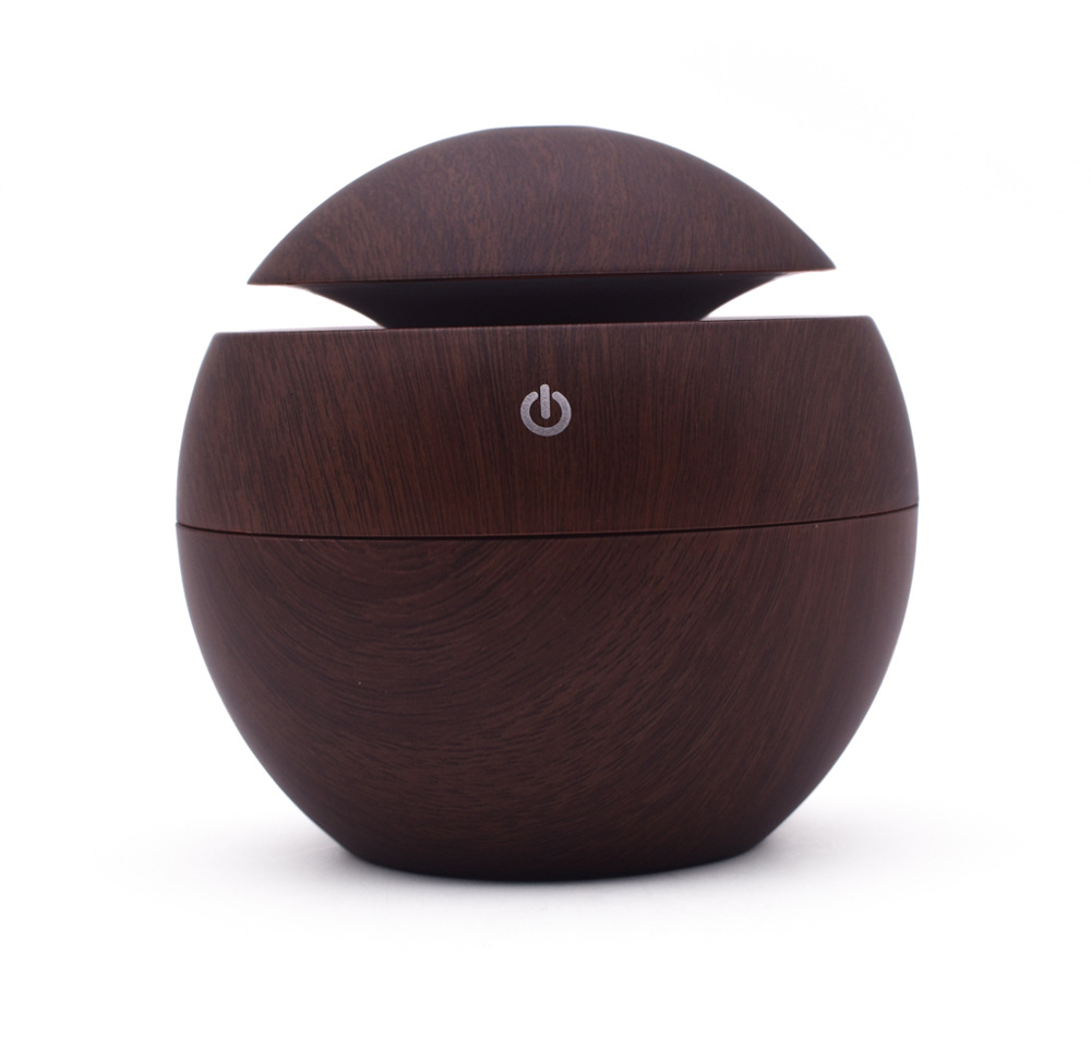Wood grain mini essential oil atomizer, USB ultrasonic small household aroma diffuser, humidifier, spray lamp gift Specification image