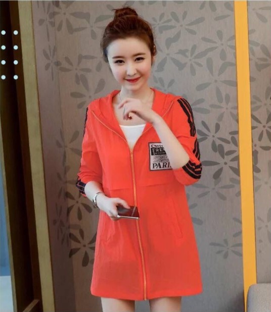 防晒衣女中长款户外沙滩透气薄款防晒服长袖外套