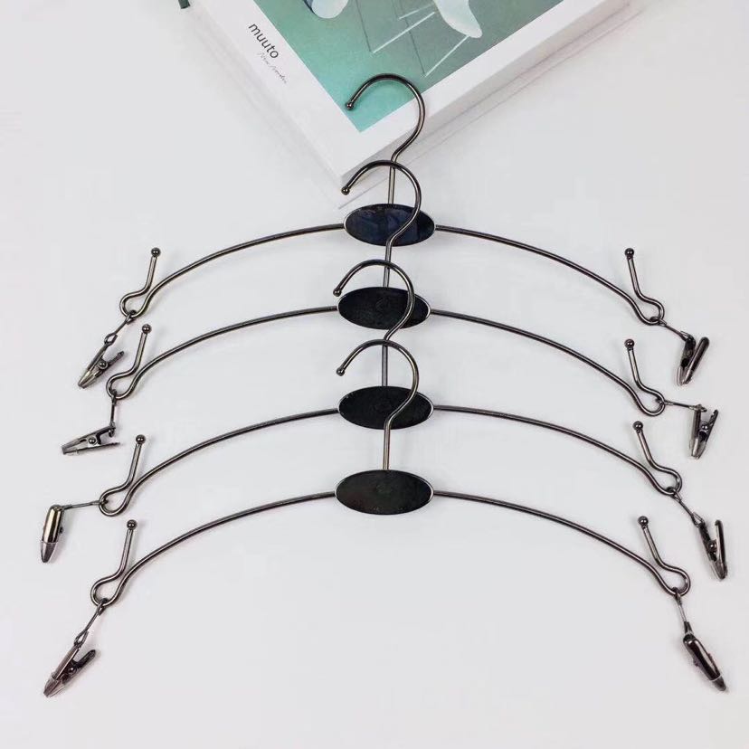 Inside hangers, clips, rose gold clothing store, metal underwear rack, bra rack, clothing rack, underwear rack