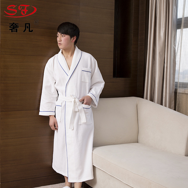 The Waffge bathrobes for couples at the five-star hotel in Chenglong are available for customization. The pure cotton bathrobes are thin in spring and summer styles Application Scenario