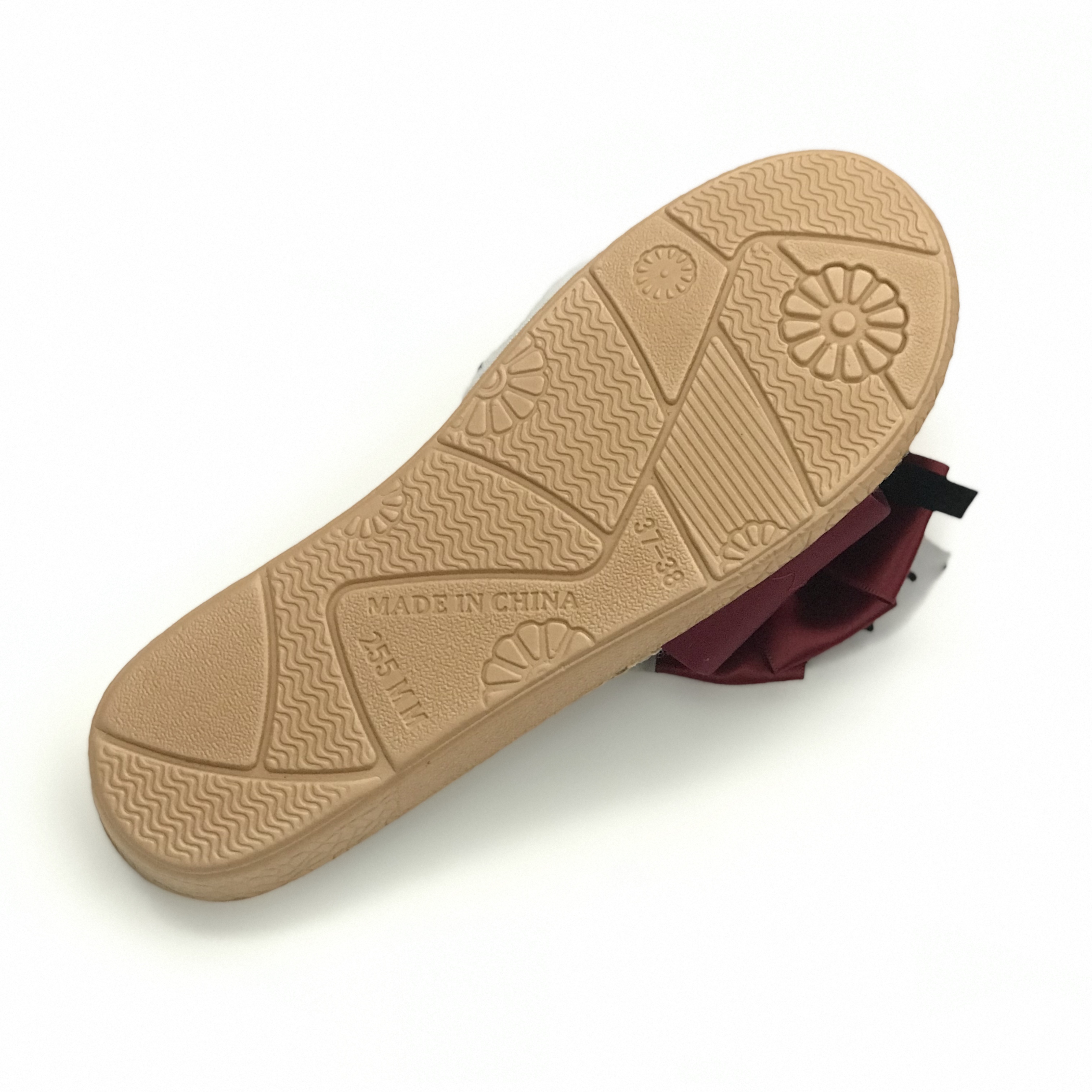 亚麻拖鞋实物图