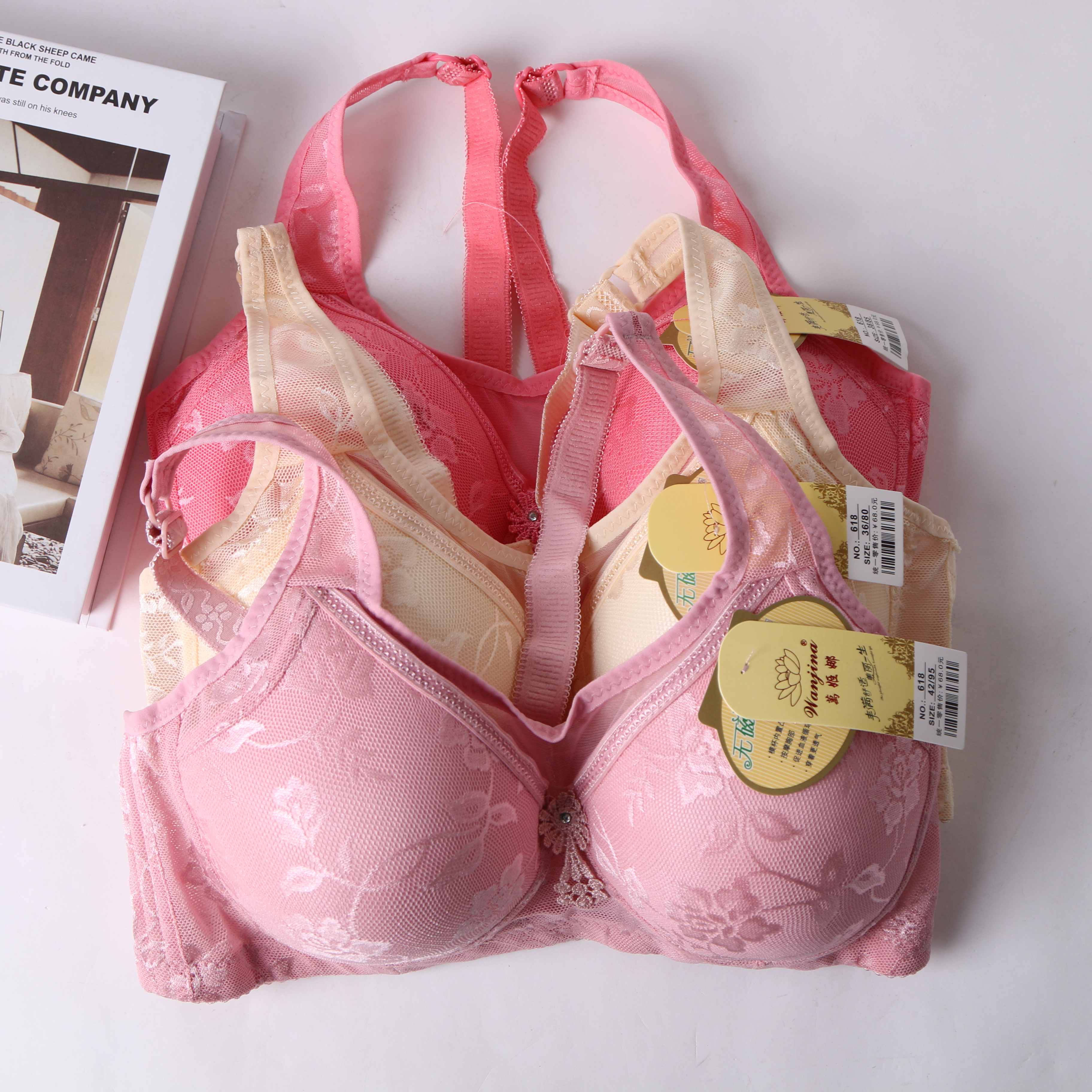 Glamour flying lace lace strapless bra lingerie lady