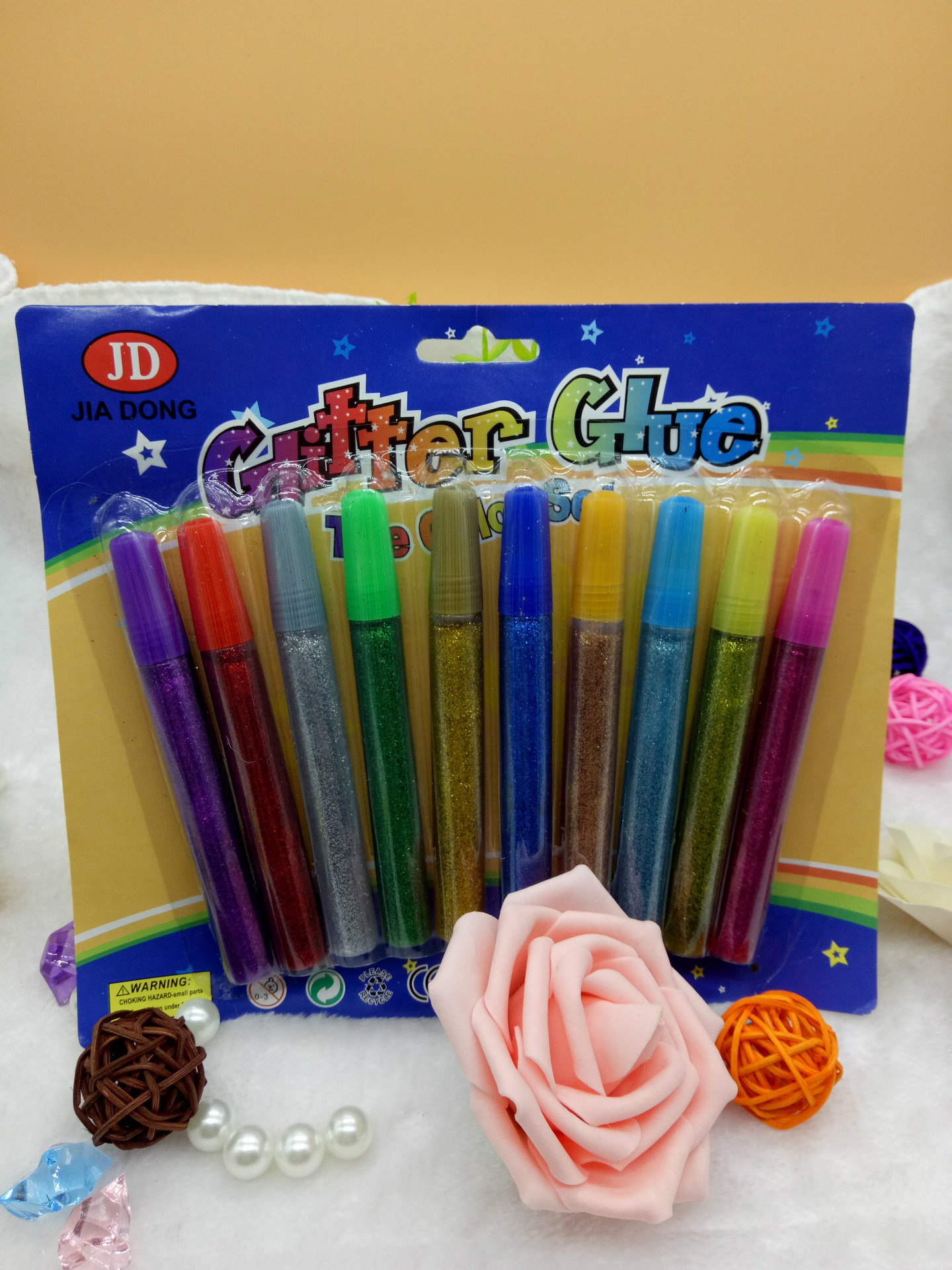 厂家直销15克金粉胶闪光胶环保 空瓶销售可定做自己LOGO安全环保细节图