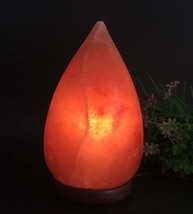 喜马拉雅盐灯雕刻盐石灯 创意摆件水滴型