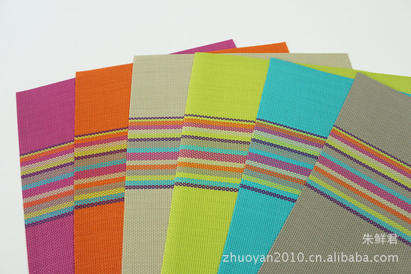 Manufacturers Direct Sales Of Pvc Teslin Placemat Rainbow Bar Hotel Placemat, High-End Restaurant Placemat Specification drawing